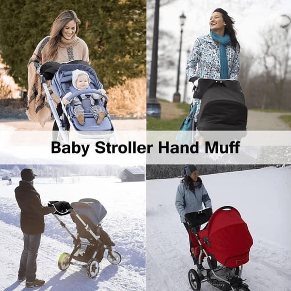 Handvärmare för barnvagn - Svart