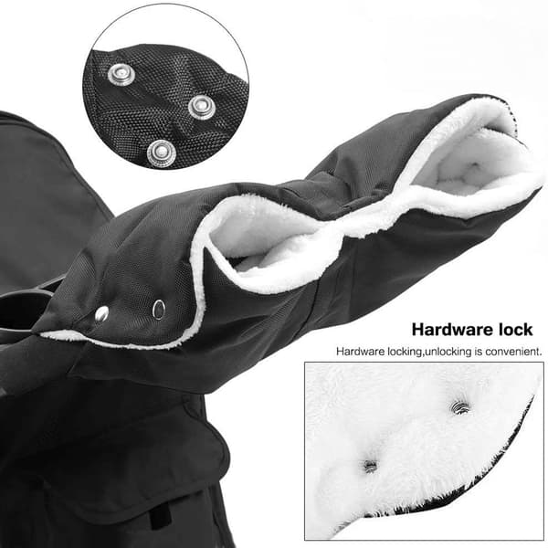 Handvärmare för barnvagn - Svart