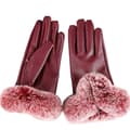 Pikkukuva 5 / 11: Winter PU Leather Full Finger Touch Screen Warm Gloves