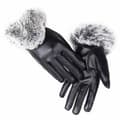 Pikkukuva 6 / 11: Winter PU Leather Full Finger Touch Screen Warm Gloves