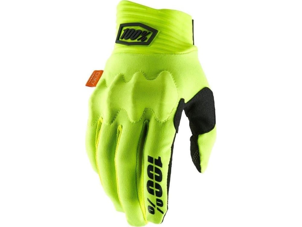 100% Gloves 100% COGNITO Glove yellow black size XL (palm length 200-209 mm) (NEW)
