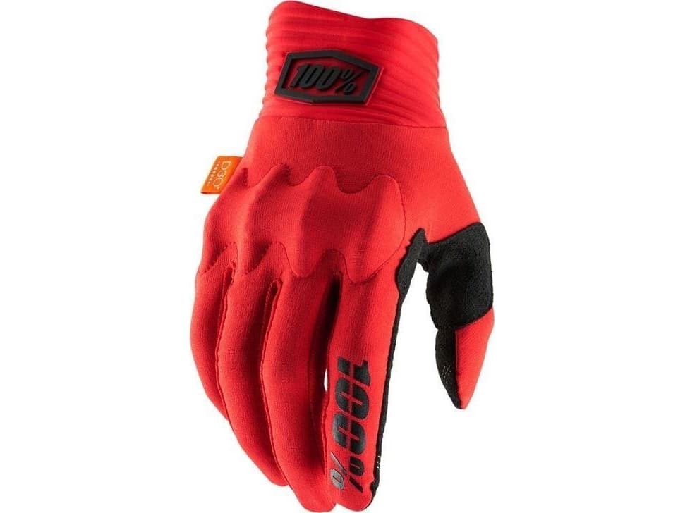 100% Gloves 100% COGNITO Glove red black size M (palm length 187-193 mm) (NEW)