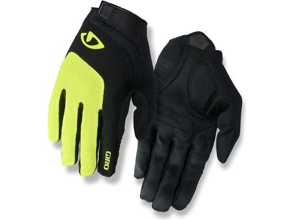 Giro Sykkelhansker for menn Bravo Gel Lf gul-sort str S