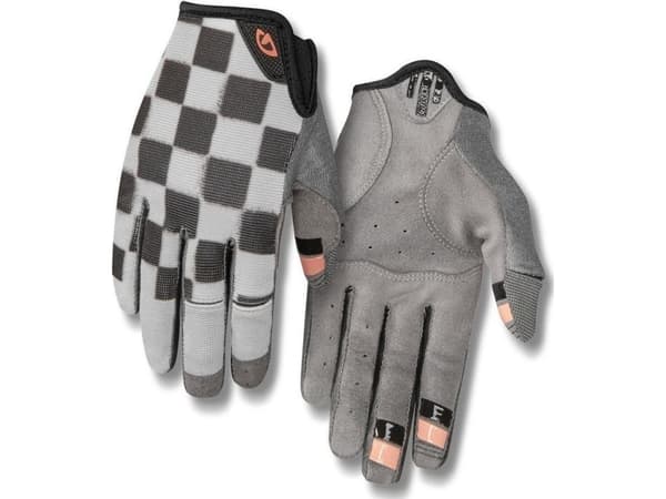 GIRO Women's gloves GIRO LA DND long finger checkered peach size S (hand circumference 155-169 mm/hand length 160-169 mm) (NEW)