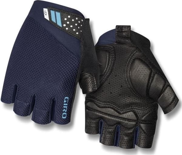 GIRO Men's gloves GIRO MONACO II GEL short finger midnight blue iceberg red size XL (hand circumference 248-267 mm/hand length 200-210 mm) (NEW)