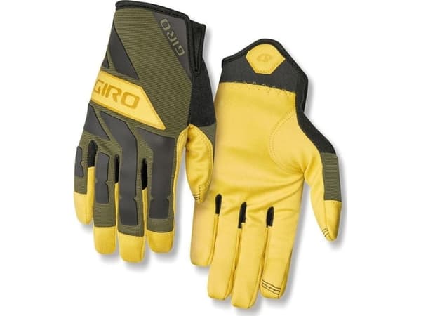 GIRO Men's gloves GIRO TRAIL BUILDER long finger olive buckskin size. M (palm circumference 203-229 mm/palm length 181-188 mm) (NEW)