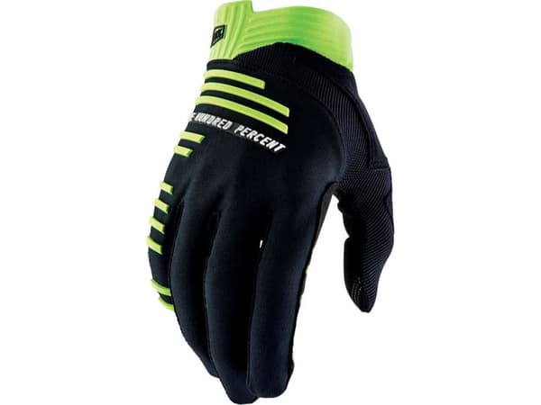 100 % 100 % R-CORE Gloves Black Lime - L (håndlengde 193-200 mm) (NY 2022)
