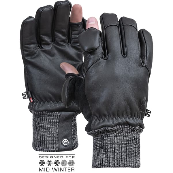 VALLERRET HATCHET LEATHER PHOTOGRAPHY GLOVE BLACK L