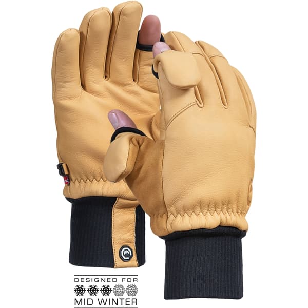 VALLERRET HATCHET LEATHER PHOTOGRAPHY GLOVE NATURAL S