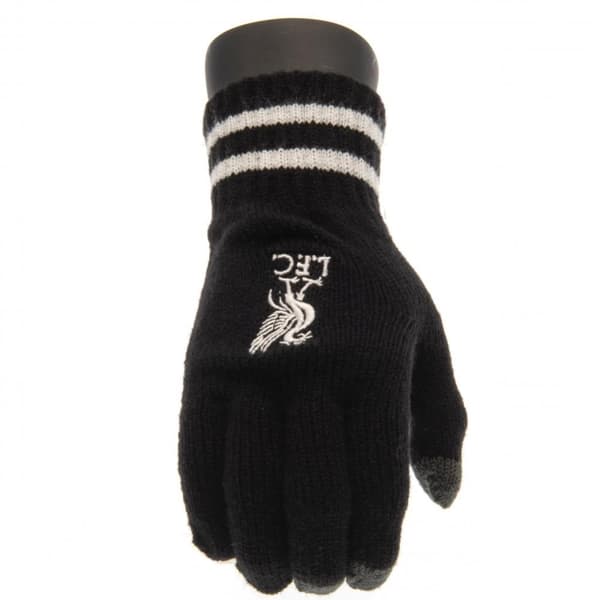 Liverpool FC Childrens/Kids Knitted Crest Touch Gloves