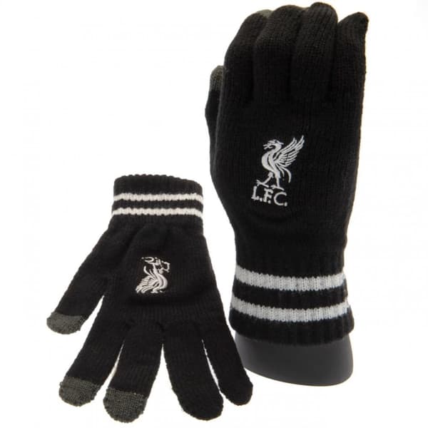 Liverpool FC Childrens/Kids Knitted Crest Touch Gloves