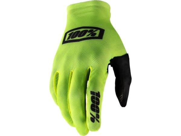 100% Hansker 100% CELIUM Hanske fluo gul svart str. S (håndlengde 181-187 mm) (NY)