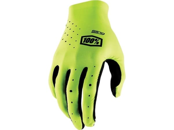 100% SLING MX käsineet Fluo Yellow koko L (kämmenen pituus 193-200 mm) (UUTUUS)