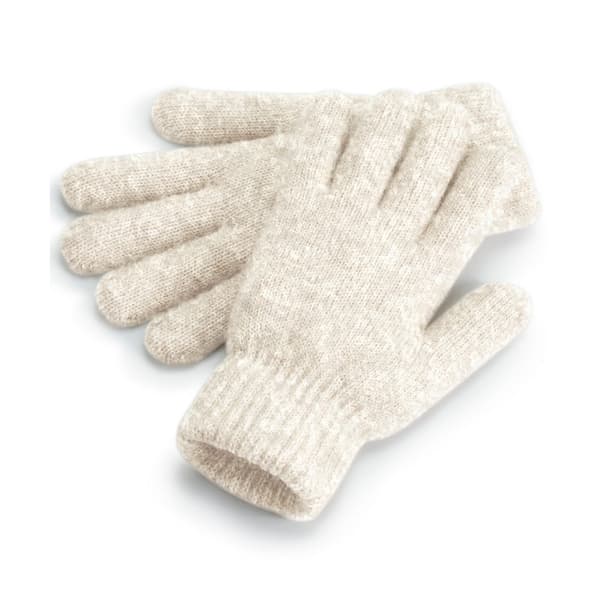 Beechfield Womens/Ladies Ribbed Cuff Gloves Almond One Size