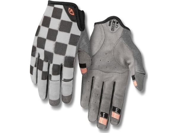 GIRO Women's gloves GIRO LA DND long finger checkered peach size XL (hand circumference 205-210 mm/hand length 196-205 mm) (NEW)