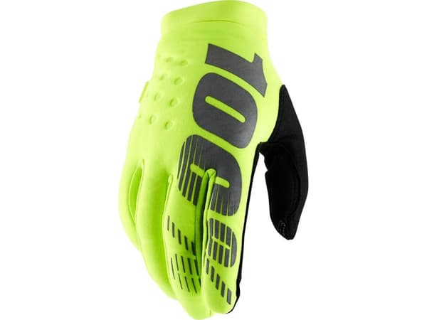 100% Hansker 100% BRISKER Hanske fluo gul str. XXL (håndlengde 209-216 mm) (NYHET)