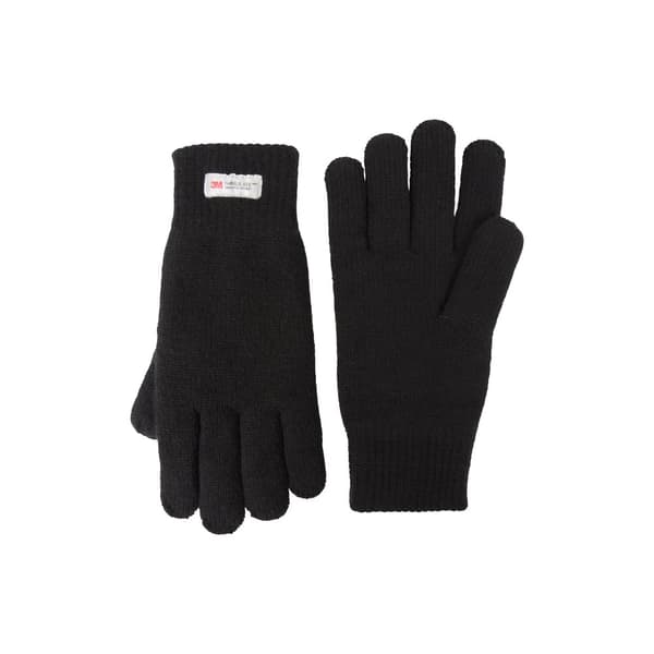 Mountain Warehouse Stickade Thinsulate-handskar för herrar Black One Size