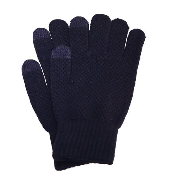 Felix & Dylan Mens Touchscreen Gloves Navy One Size