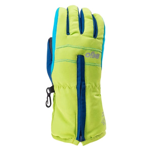 Bejo Boys Osian II Ski Gloves Lime Green/Blue Danube/Estate Blue S-M