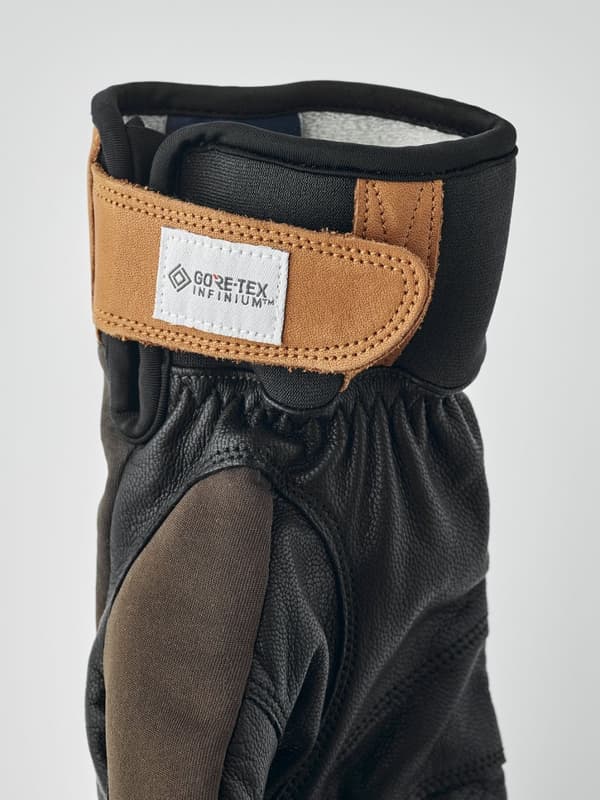 HESTRA ERGO GRIP ACTIVE WOOL TERRY 5-FINGER Dark Forest/Black