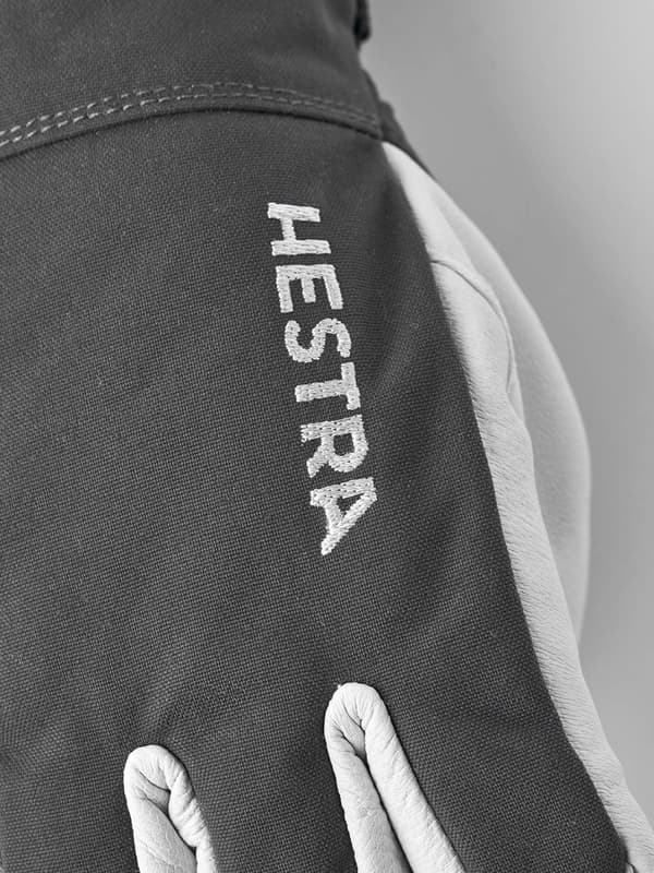 HESTRA ARMY LEATHER HELI SKI 5-FINGER Grey