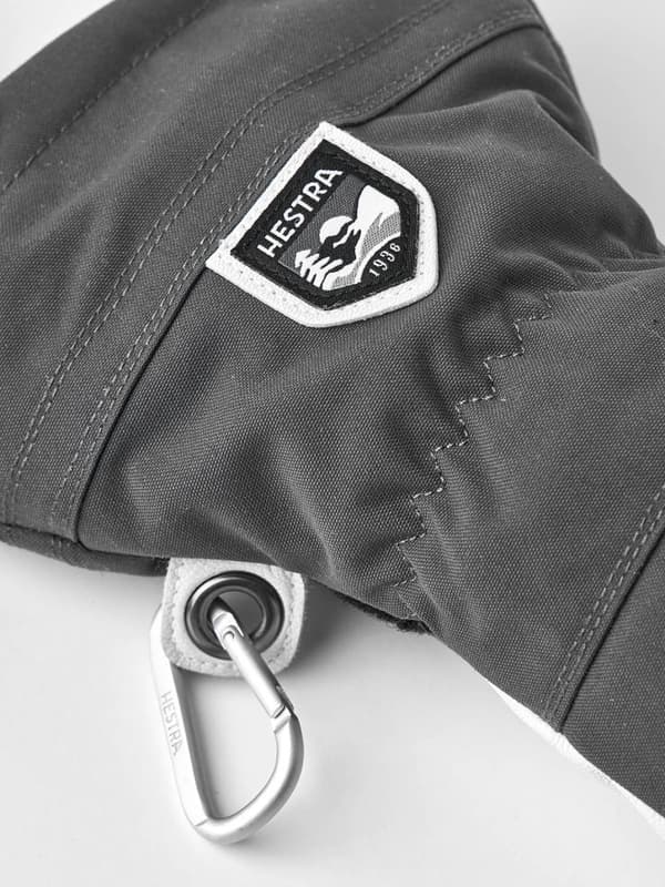 HESTRA ARMY LEATHER HELI SKI 5-FINGER Grey