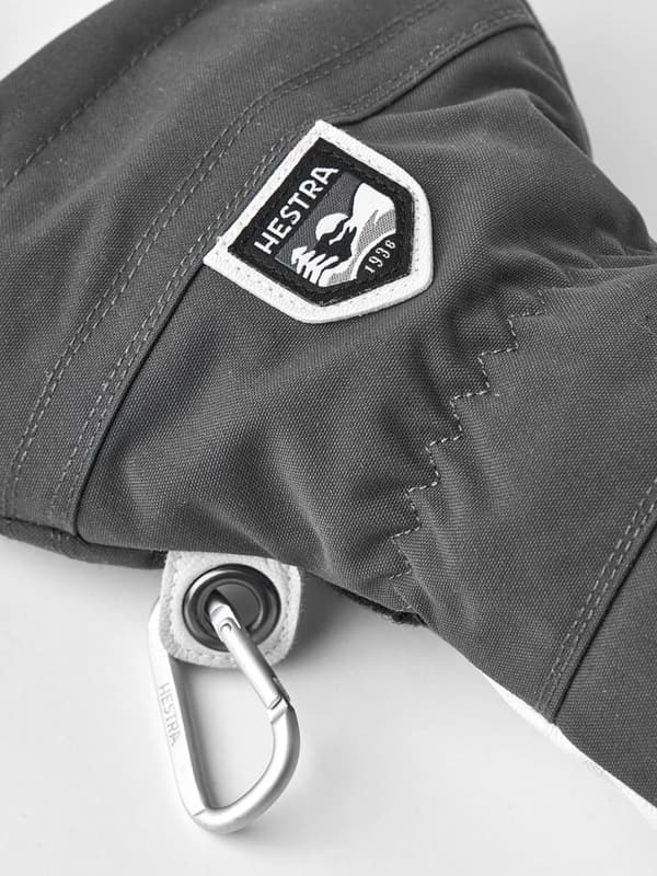 HESTRA ARMY LEATHER HELI SKI 5-FINGER Grey