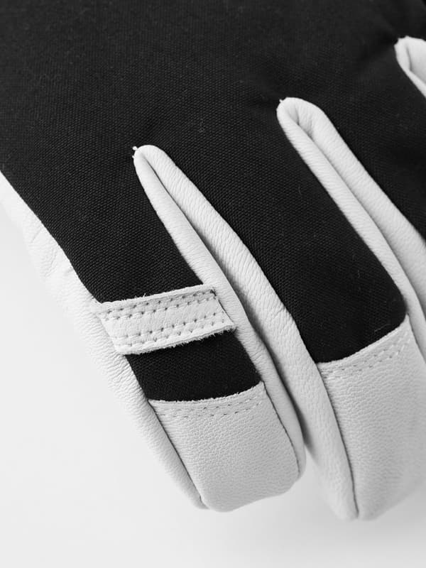 HESTRA ARMY LEATHER HELI SKI 5-FINGER Black
