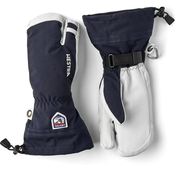 HESTRA ARMY LEATHER HELI SKI 3-FINGER Navy storlek 8/M