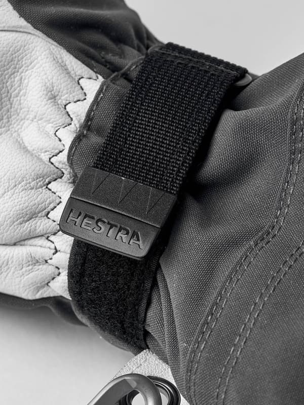 HESTRA ARMY LEATHER HELI SKI 3-FINGER Grey