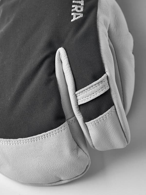 HESTRA ARMY LEATHER HELI SKI 3-FINGER Grey