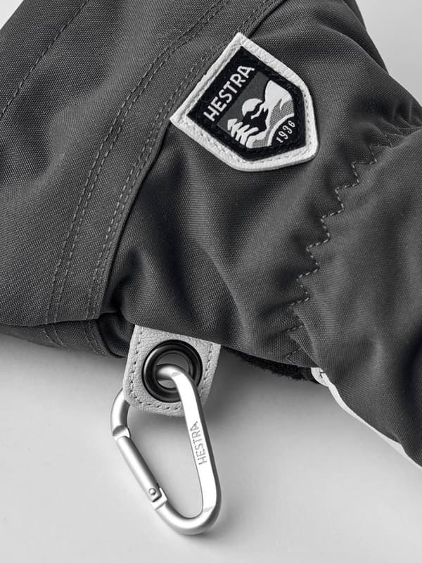 HESTRA ARMY LEATHER HELI SKI 3-FINGER Grey