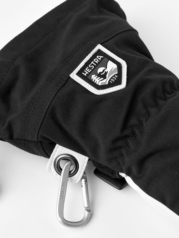 HESTRA ARMY LEATHER HELI SKI 3-FINGER Black