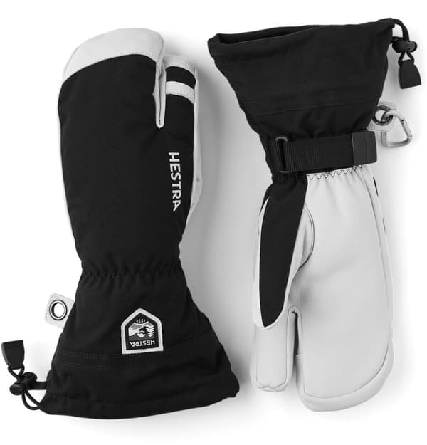 HESTRA ARMY LEATHER HELI SKI 3-FINGER Black