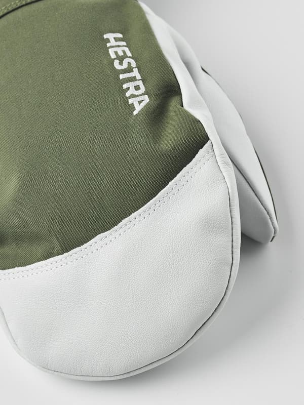 HESTRA ARMY LEATHER HELI SKI MITT Olive