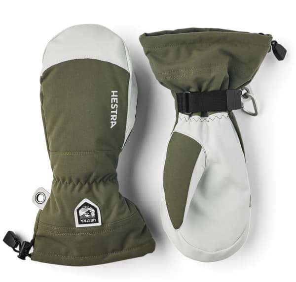 HESTRA ARMY LEATHER HELI SKI MITT Olive