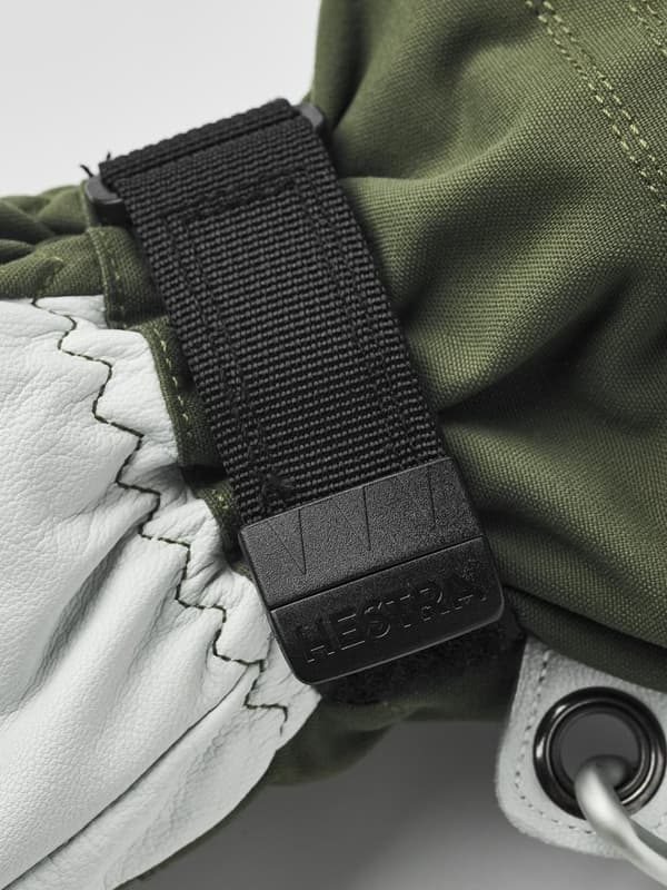HESTRA ARMY LEATHER HELI SKI MITT Olive