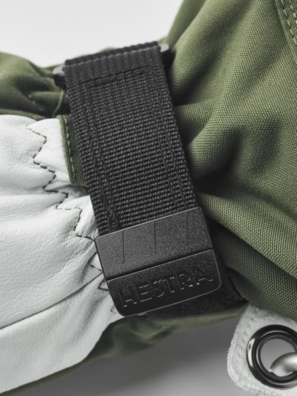 HESTRA ARMY LEATHER HELI SKI 3-FINGER Olive