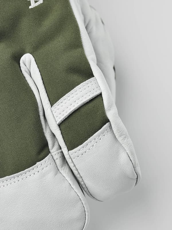 HESTRA ARMY LEATHER HELI SKI 3-FINGER Olive