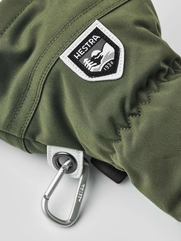HESTRA ARMY LEATHER HELI SKI 3-FINGER Olive