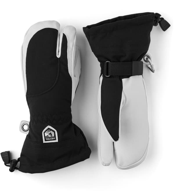 HESTRA HELI SKI FEMALE 3-FINGER Black/Offwhite