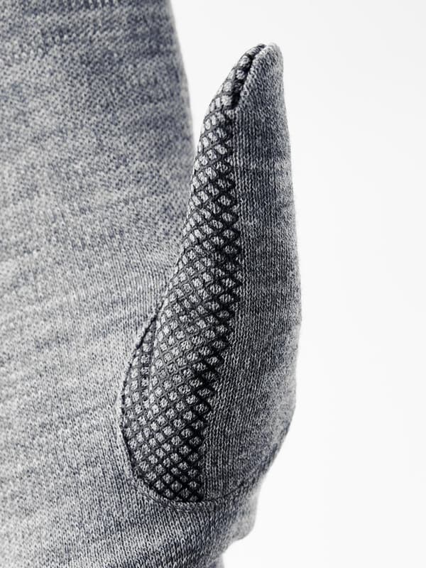 HESTRA MERINO TOUCH POINT MITT Grey, liner handskar merinoull