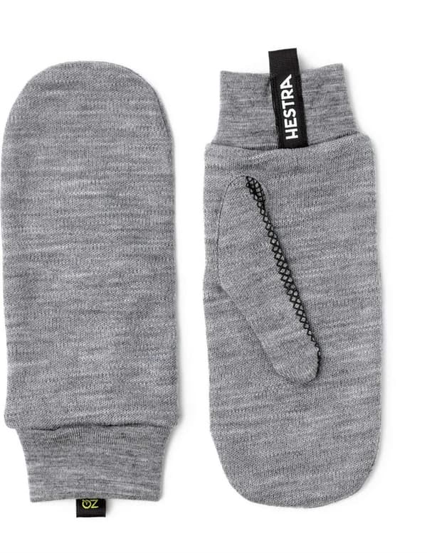 HESTRA MERINO TOUCH POINT MITT Grey, liner handskar merinoull