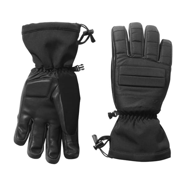 TOG24 Unisex Adult Conquer Leather Palm Ski Gloves Black M