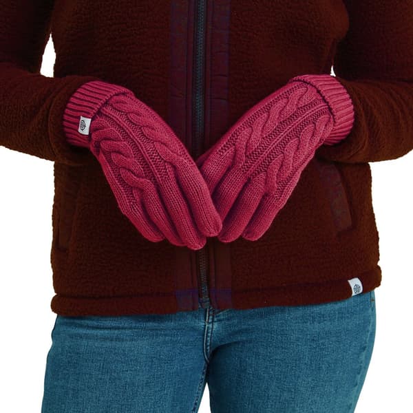 TOG24 Unisex Adult Grouse Cable Knit Winter Gloves