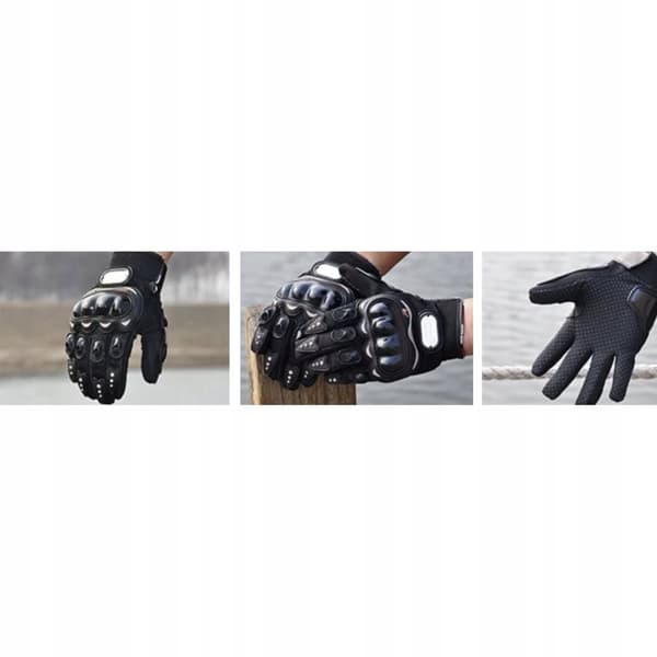 Svarta Motorcykelhandskar XL