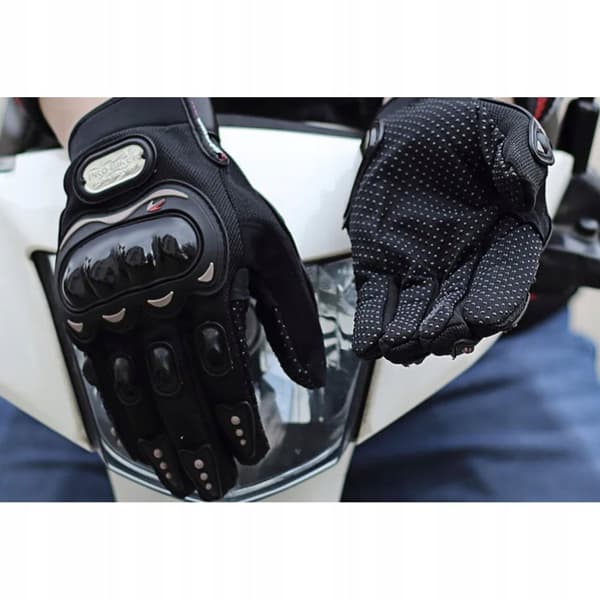 Svarta Motorcykelhandskar XL