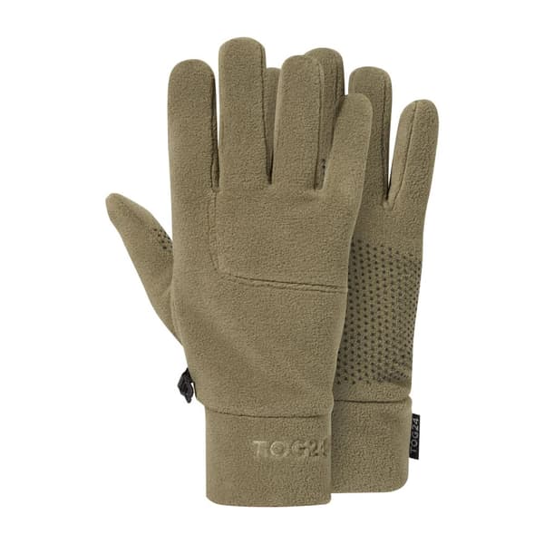 TOG24 Unisex Adult Stride Microfleece Gloves Khaki L-XL