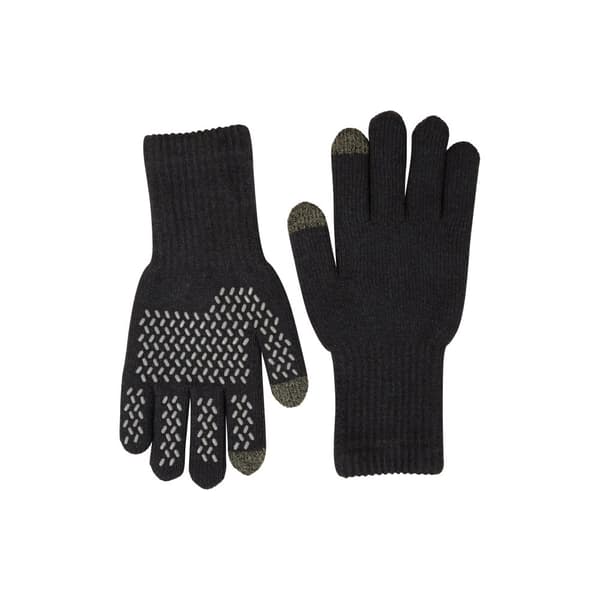 Mountain Warehouse Mens Gripped Waterproof Knitted Winter Gloves