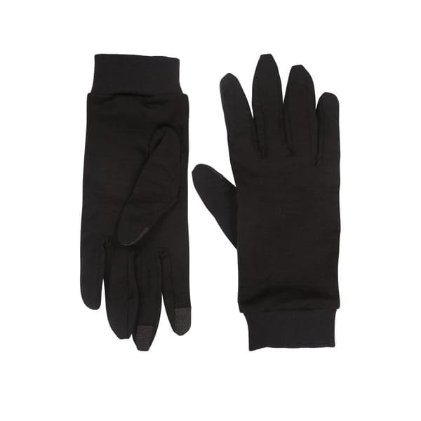 Mountain Warehouse Womens/Ladies Silk Gloves Black One Size
